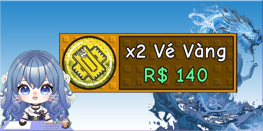 gamepass x2 ticket (x2 Vé vàng)